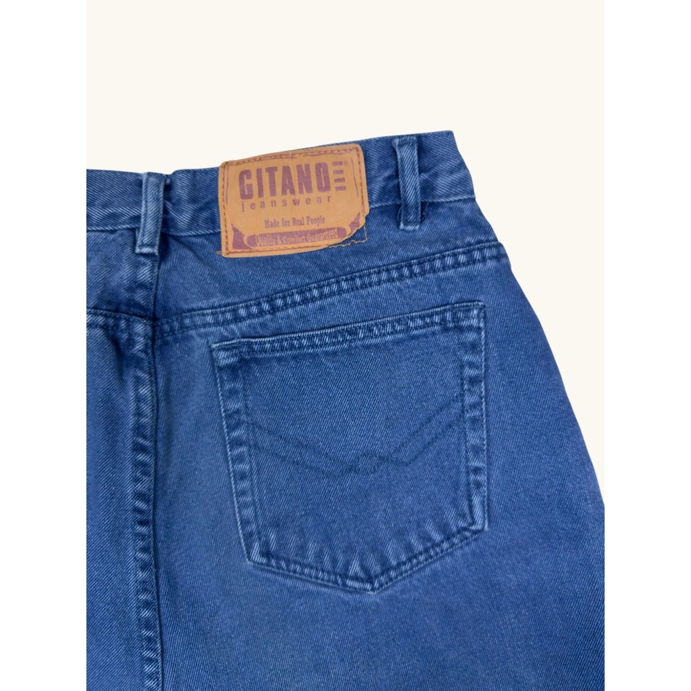 Vintage Gitano Jeans High Waisted Tapered Leg Blue Denim Mom Jeans Size 16 31x28